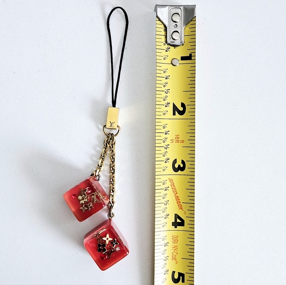 Louis Vuitton Red Inclusion Bag/Phone Charm - Picture 3 of 4
